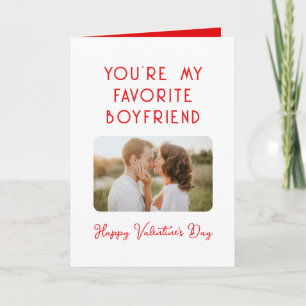 Carte Photo de la Saint-Valentin Tu es mon petit ami pré