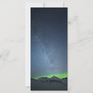 Carte photo de la voie Lactée Northern Lights