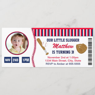 Carte photo de l'invitation pour l'anniversaire de