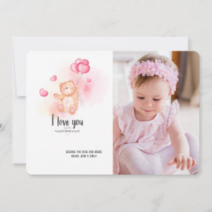 Carte photo de l'Ours de Saint-Valentin