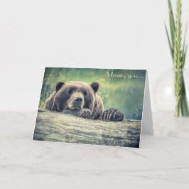 Carte photo de l'ours : Vous manquez ou n'importe 