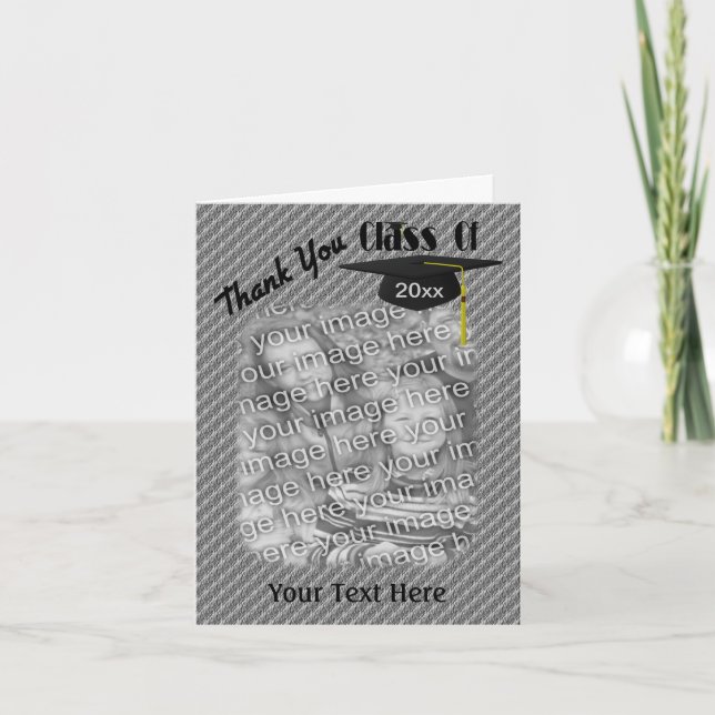 Carte photo de Merci de diplôme de Cap Tassel (Devant)