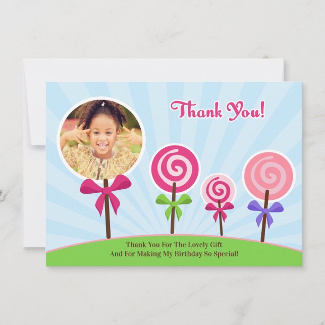 Carte photo de Merci Lollypop (Devant)