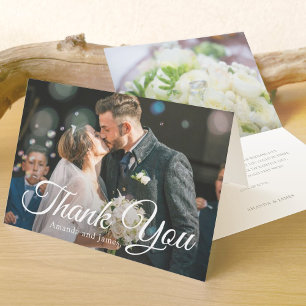 Carte photo de Merci Mariage personnalisé