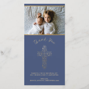 Carte photo de Merci - religieux (baptême, etc.)
