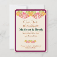 Photo de mise à jour SAVE the DATE aux feuilles aq