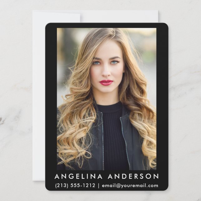 Carte photo de modèle acteur BR (Devant)