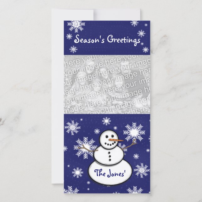 Carte photo de neige (Devant)