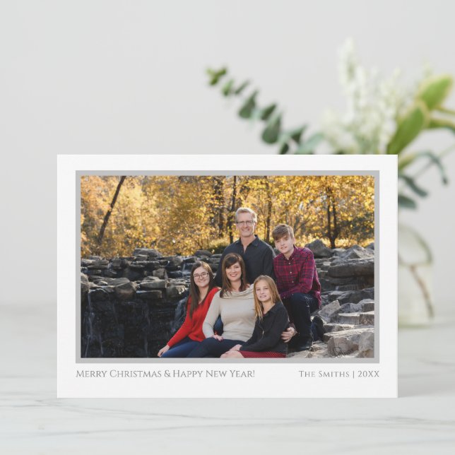 Carte photo de Noël (Debout devant)