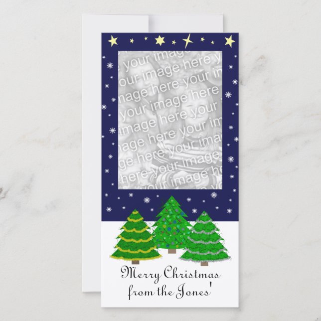 Carte photo de Noël (Devant)