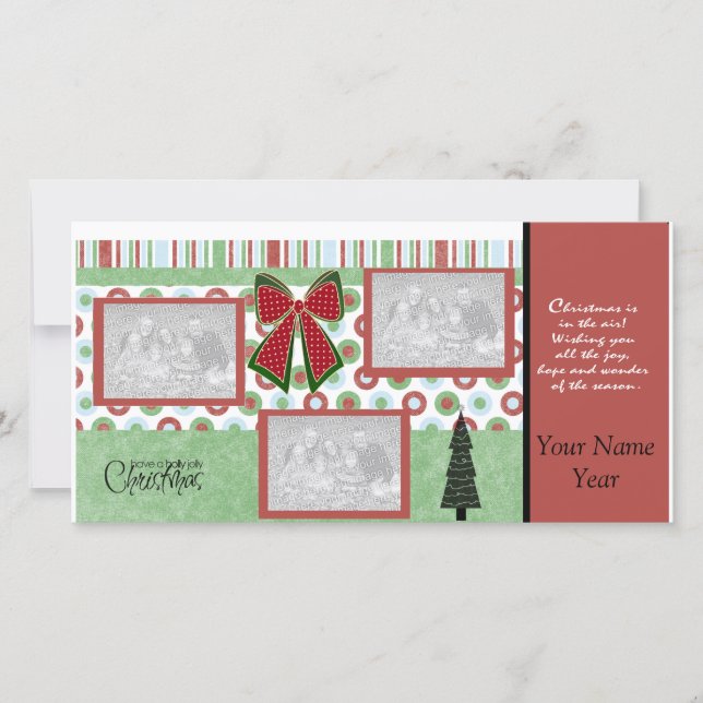 Carte photo de Noël (Devant)