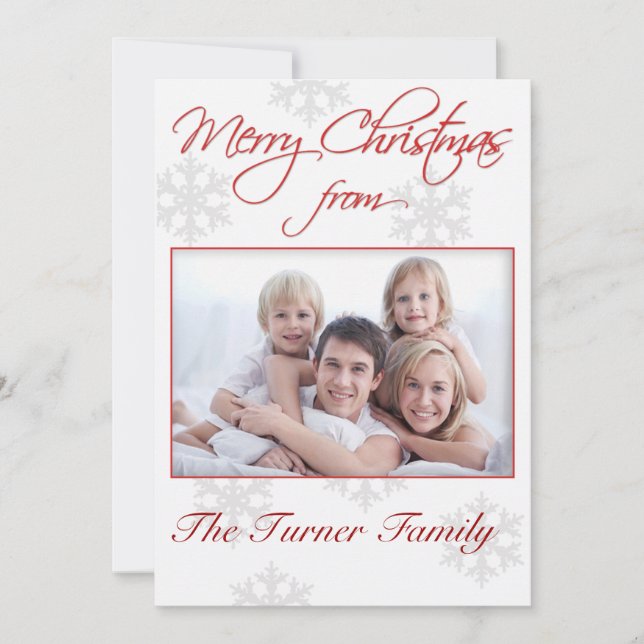 Carte photo de Noël (Devant)