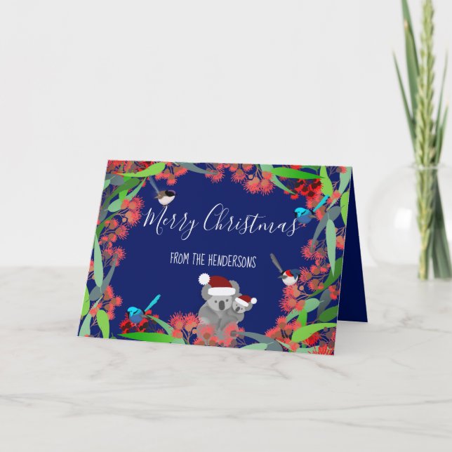 Carte Photo de Noël australien (Devant)