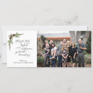 Carte photo de Noël avec le couplet de la Bible KJ