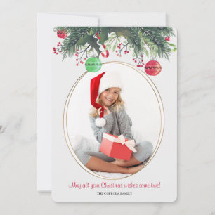 Carte photo de Noël Cameo