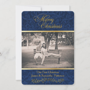 Carte photo de Noël Damas bleu