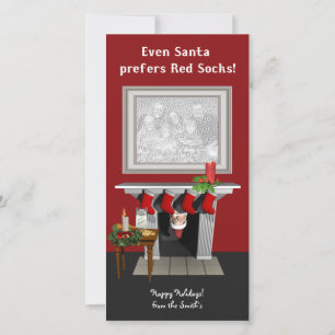 Carte photo de Noël de Boston