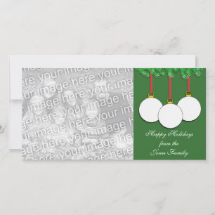 Carte photo de Noël de golf