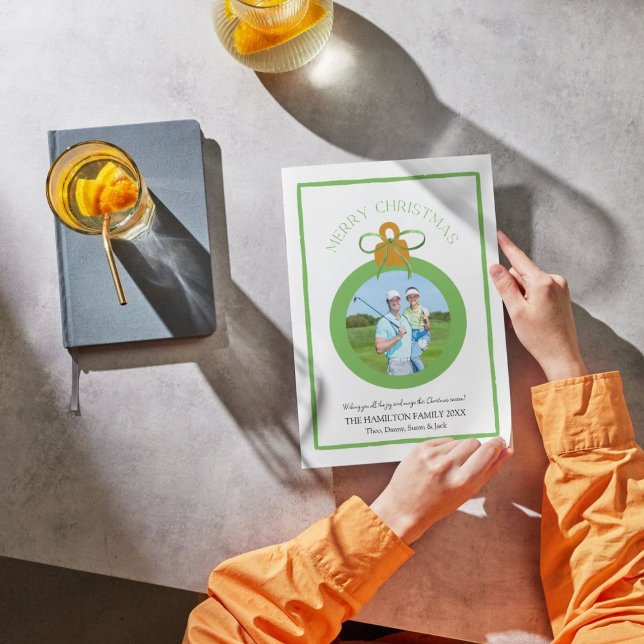 Carte photo de Noël de la coquette de la poule ver (Créateur téléchargé)