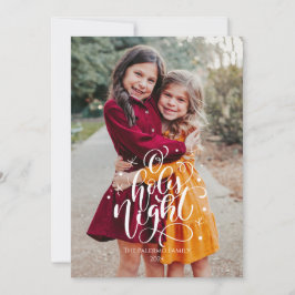 Carte photo de Noël de la Saint-Nuit