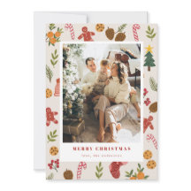 Carte photo de Noël et d'articles saisonniers colo