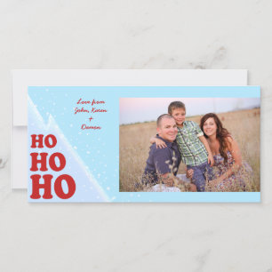 Carte photo de Noël Ho-Ho-Ho