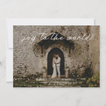 Carte photo de Noël - Joy to the World!