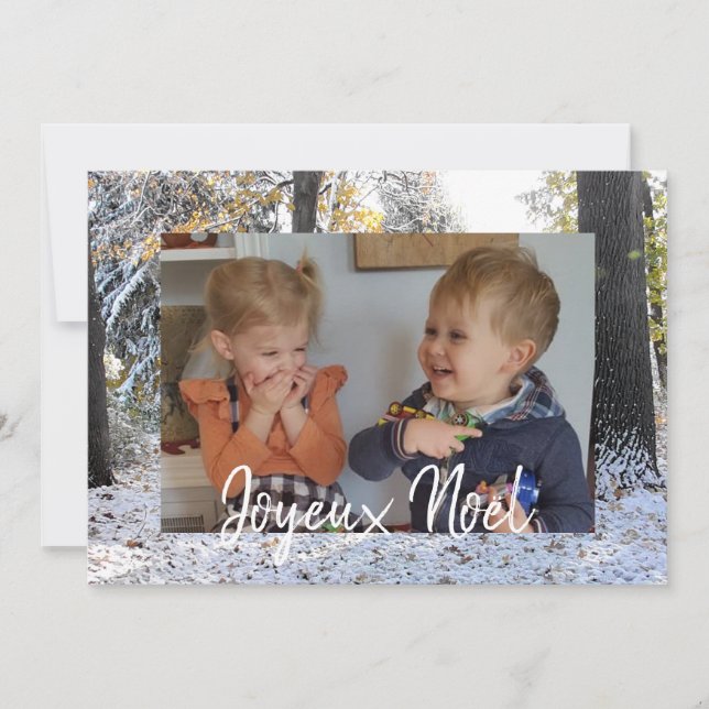 Carte photo de Noël Joyeux Noël (Devant)