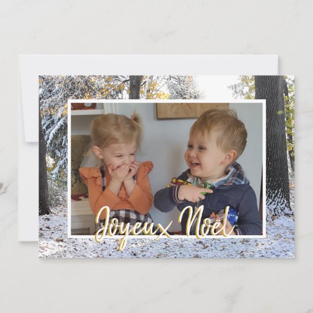 Carte photo de Noël Joyeux Noël (Devant)