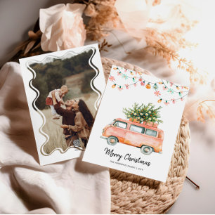 Carte photo de Noël les années 70 Noël super