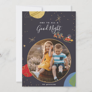 Carte photo de Noël Orbit