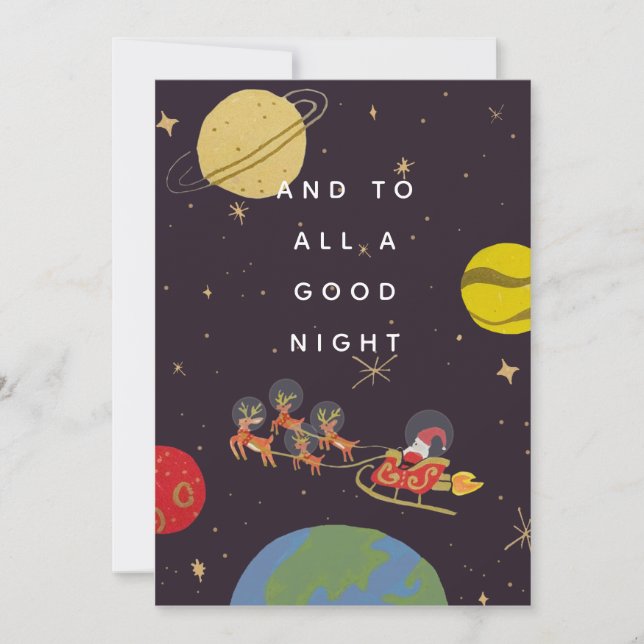 Carte photo de Noël Orbit (Devant)