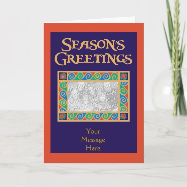 Carte photo de Noël personnalisable (Devant)