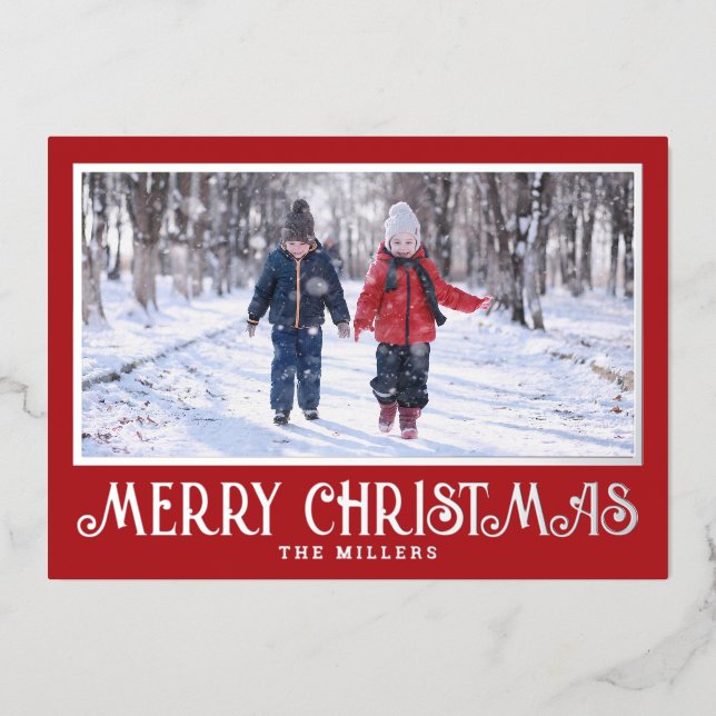 Carte photo de Noël Phuile pour les vacances en ro (Recto)