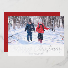 Carte photo de Noël Phuile pour les vacances en ro