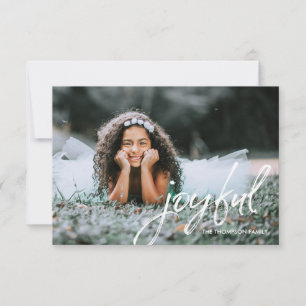 Carte Photo de Noël simple Joyeux