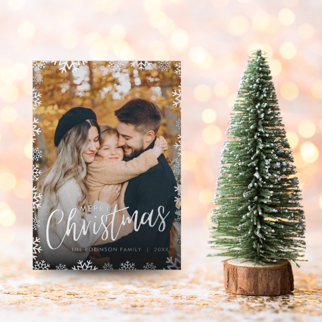 Carte photo de Noël Snowflake (Créateur téléchargé)