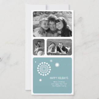 Carte photo de Noël Spirographe