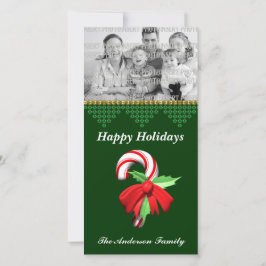 Carte photo de Noël sucre de canne