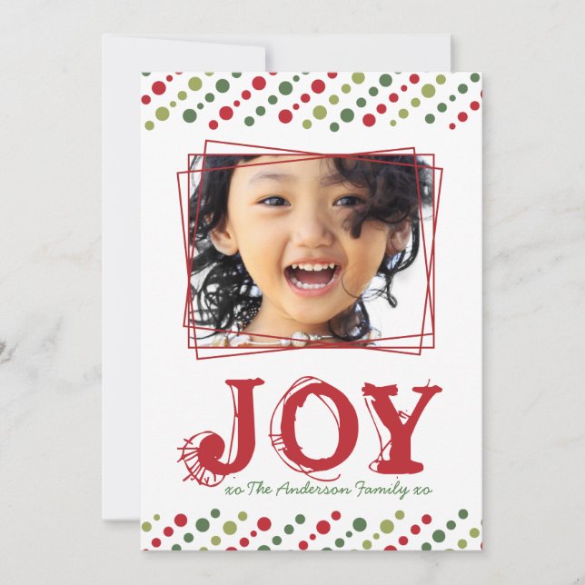 Carte photo de Noël Whimsical et amusant (Devant)