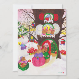 Carte photo de Noël Woodland