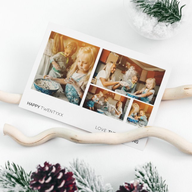 CARTE PHOTO DE NOUVELLE ANNÉE | Photos de la vie m (Créateur téléchargé)