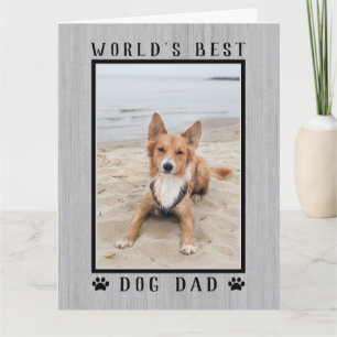 Carte Photo de papa de chien le plus génial du monde Rus