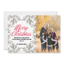 Carte photo de papier de Joyeux Noël