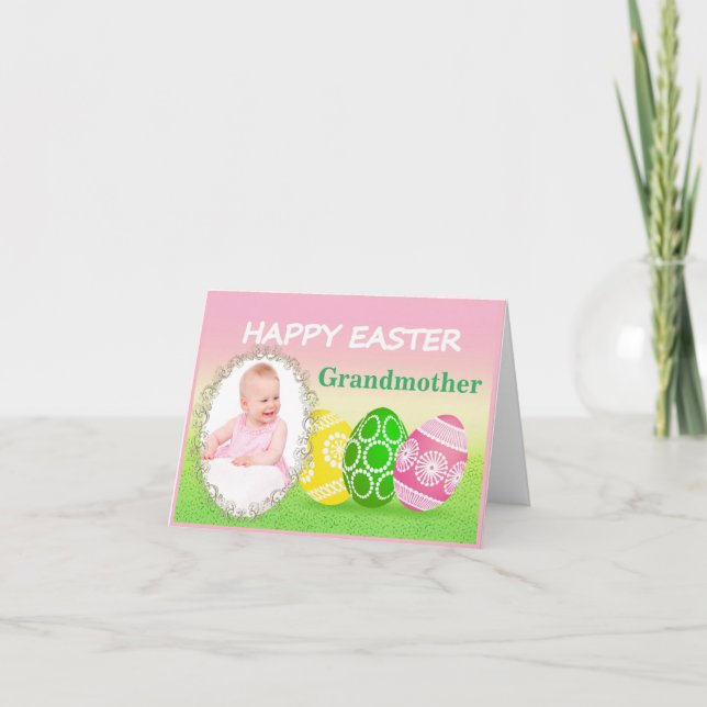 Carte photo de Pâques pour grand-parent (Devant)