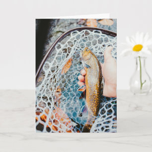 Carte Photo de Pêche de Truite Arc-en-ciel