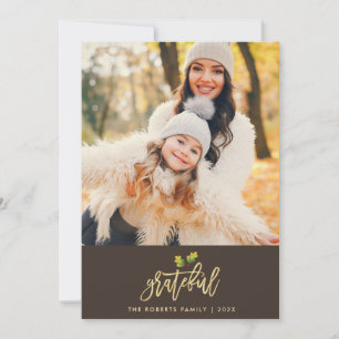 Carte photo de remerciement pour son faux papier