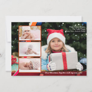 Carte photo de superposition triple