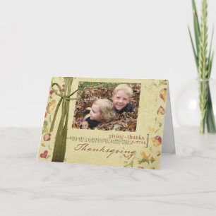 Carte photo de Thanksgiving