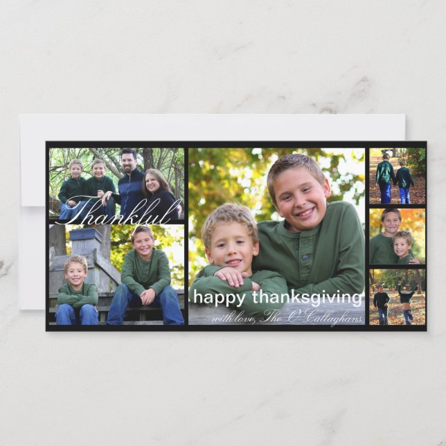 Carte photo de thanksgiving (Devant)